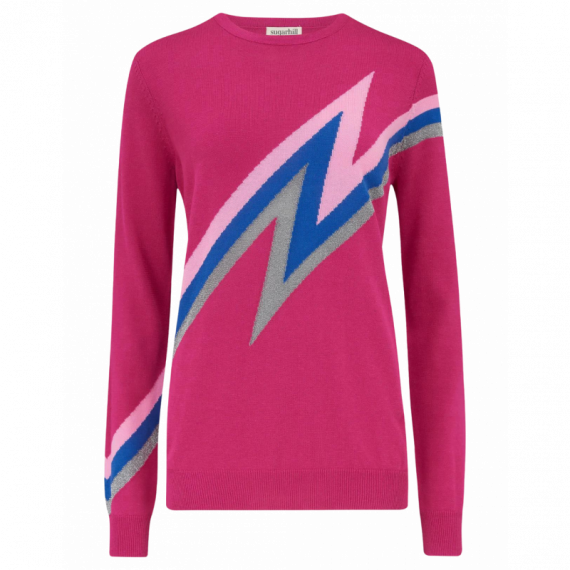 SUGARHILL BRIGHTON Jerséis y Sudaderas Jersey Astrid Pink Zap! Lightning