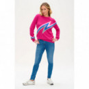 SUGARHILL BRIGHTON Jerséis y Sudaderas Jersey Astrid Pink Zap! Lightning