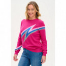 SUGARHILL BRIGHTON Jerséis y Sudaderas Jersey Astrid Pink Zap! Lightning