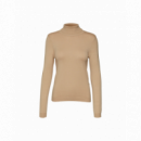 VERO MODA Jerséis y Sudaderas Jersey Cuello Alto Irish Cream Happiness