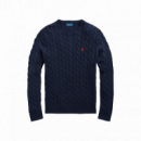 Jerséis y Sudaderas Jersey POLO RALPH LAUREN de Algodón de Punto de Ochos Azul