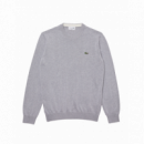 LACOSTE Jerséis y Sudaderas Jersey de Hombre en Algodón Ecológico con Cuello Redondo