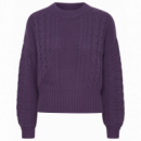 ICHI Jerséis y Sudaderas Jersey Polite Loganberry