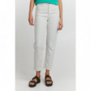 ICHI Pantalones Pantalón Blanco Ziggy Raven