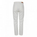 ICHI Pantalones Pantalón Blanco Ziggy Raven