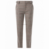 SALSA JEANS Pantalones Pantalón Chino Cropped Slim con Estampado de Cuadros