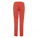 BLENDSHE Pantalones Pantalón Chino Rojo Bspeggy