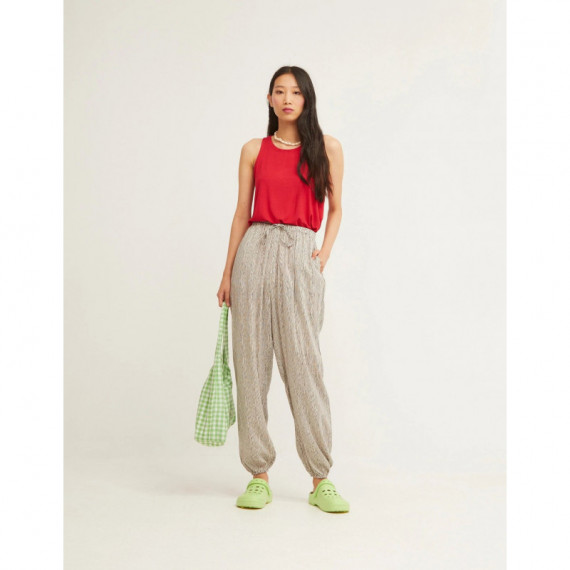 XANTIK Pantalones Pantalón Jogger Rayure Noir