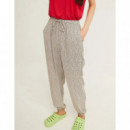 XANTIK Pantalones Pantalón Jogger Rayure Noir