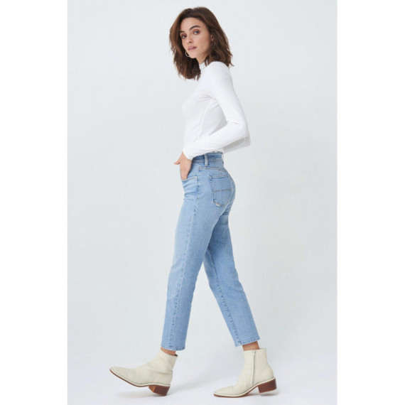 SALSA JEANS Vaqueros Mujer Pantalón Vaquero True Cropped Slim Claro