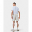 COLORFUL STANDARD Bermudas Pantalones Cortos de Sarga Orgánica - Navy Blue