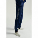 FRED PERRY Pantalones de Chándal con Paneles y Cinta Deportiva