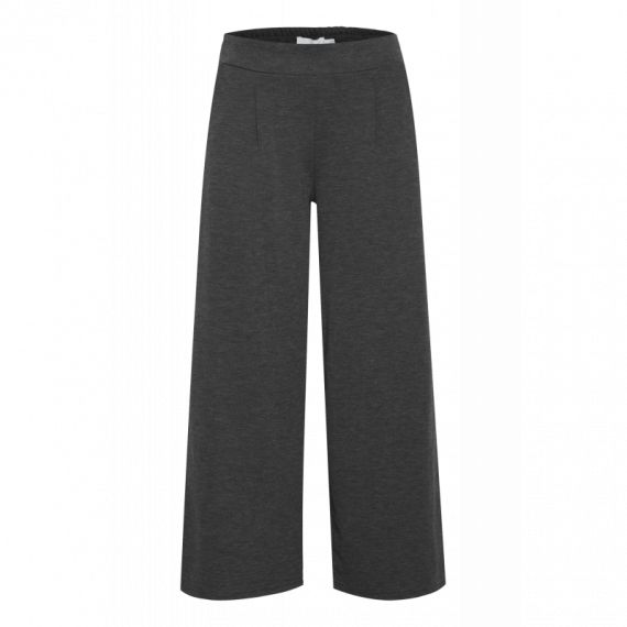 Pantalones ICHI Kate Wide Dark Grey Melange