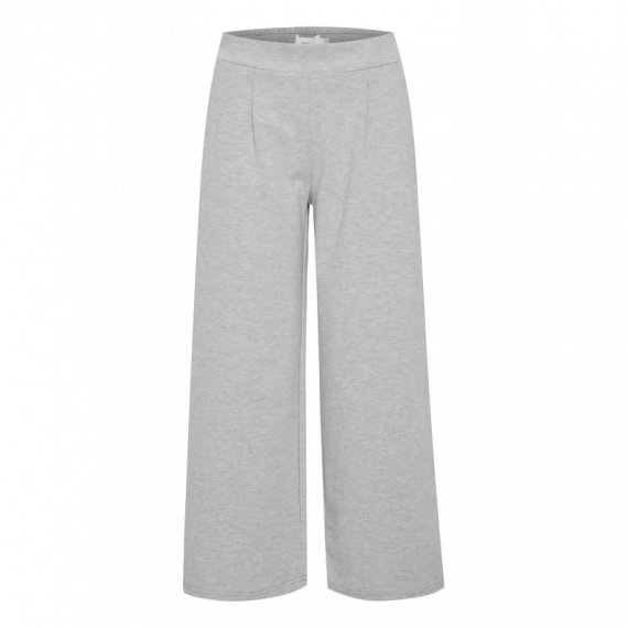 Pantalones ICHI Kate Wide Grey Melange