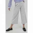 Pantalones ICHI Kate Wide Grey Melange