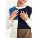 ANERKJENDT Jerséis y Sudaderas Sudadera Akallen Colorblock Terry Tofu