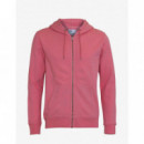 COLORFUL STANDARD Jerséis y Sudaderas Sudadera Clásica Orgánica con Cremallera Raspberry Pink