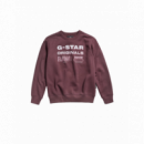 G-STAR RAW DENIM Jerséis y Sudaderas Sudadera Originals Stamp Vineyard Wine
