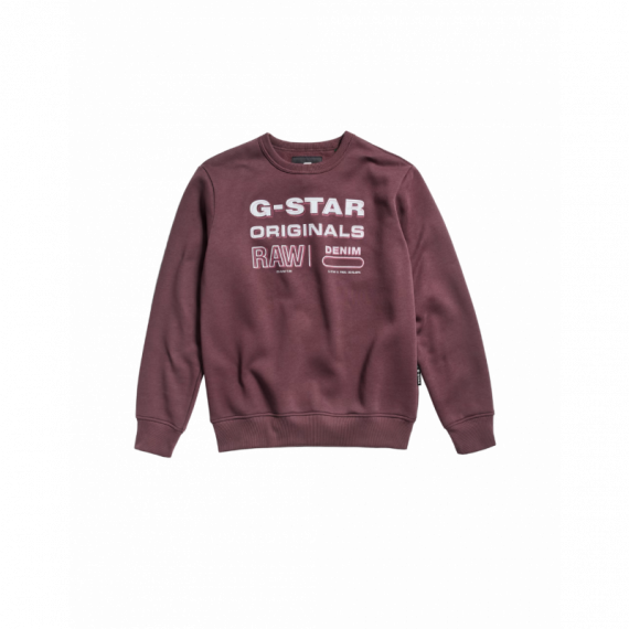 G-STAR RAW DENIM Jerséis y Sudaderas Sudadera Originals Stamp Vineyard Wine