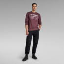 G-STAR RAW DENIM Jerséis y Sudaderas Sudadera Originals Stamp Vineyard Wine