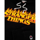 CHAMPION ROCHESTER Jerséis y Sudaderas Sudadera Stranger Things X Champion Negra Unisex