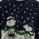 DEDICATED Jerséis y Sudaderas Suéter Mora Double Scarf Navy