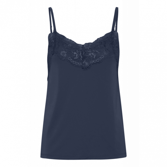 ICHI Camisetas Mujer Top Like Azul