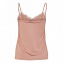 ICHI Camisetas Mujer Top Like Rosa