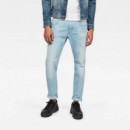 G-STAR RAW DENIM Vaqueros Hombre Vaqueros 3301 Slim Sun Faded Crystal Blue