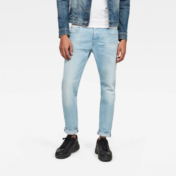 G-STAR RAW DENIM Vaqueros Hombre Vaqueros 3301 Slim Sun Faded Crystal Blue