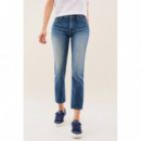 SALSA JEANS Vaqueros Mujer Vaqueros Bliss Cigarette de Lavado Medio