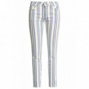 SALSA JEANS Vaqueros Mujer Vaqueros Colette Capri con Rayas