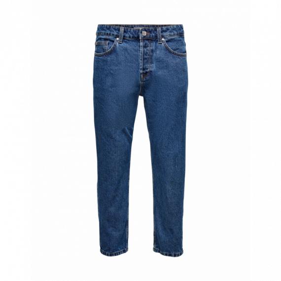 ONLY&SONS Vaqueros Hombre Vaqueros Corte Cropped Azul