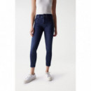 SALSA JEANS Vaqueros Mujer Vaqueros Push In Secret Cropped Skinny
