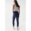 SALSA JEANS Vaqueros Mujer Vaqueros Push In Secret Cropped Skinny