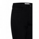 ICHI Vaqueros Mujer Vaqueros Rectos Twiggy Raven