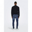 Vaqueros Hombre Vaqueros ONLY&SONS Slim Dark Blue Loom