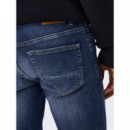 Vaqueros Hombre Vaqueros ONLY&SONS Slim Dark Blue Loom