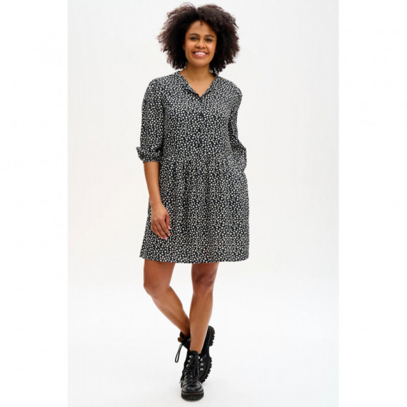 SUGARHILL BRIGHTON Vestidos Vestido Astra Smock Monochrome Moons & Stars
