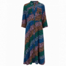 SUGARHILL BRIGHTON Vestidos Vestido Camisero Paola MIDI Multi Cascading Daisies