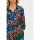 SUGARHILL BRIGHTON Vestidos Vestido Camisero Paola MIDI Multi Cascading Daisies