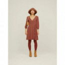 XANTIK Vestidos Vestido Cruzado Volante Retro