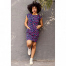 SUGARHILL BRIGHTON Vestidos Vestido Odette Bright Navy Summer Leopard Print