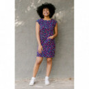 SUGARHILL BRIGHTON Vestidos Vestido Odette Bright Navy Summer Leopard Print