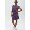 SUGARHILL BRIGHTON Vestidos Vestido Odette Bright Navy Summer Leopard Print