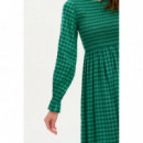 SUGARHILL BRIGHTON Vestidos Vestido Penny MIDI Shirred Green Gingham