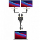 AISENS Splitter para 2 Monitores HDMI 4K