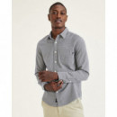 Camisas Camisa DOCKERS Slim de Hombre Manga Larga el Puerto Dobby Navy Blazer