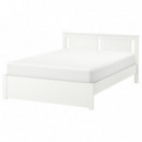 Songesand Cama 140X200 Blanco  IKEA