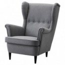 Strandmon Sillon Orejero Nordvalla Gris Oscuro  IKEA